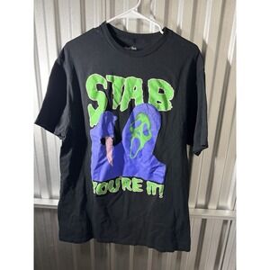 GHOSTFACE Shirt Mens XL Black Stab Youre It Halloween Scream Movie